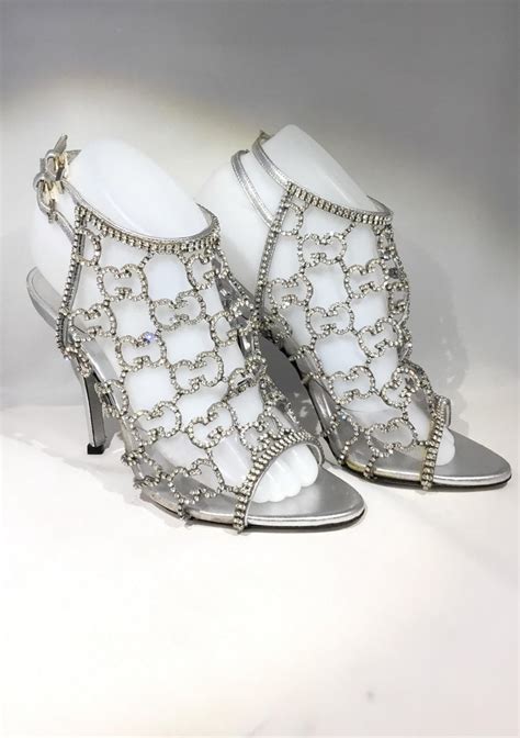 gucci rhinestone heel shoes|Gucci boots with rhinestones.